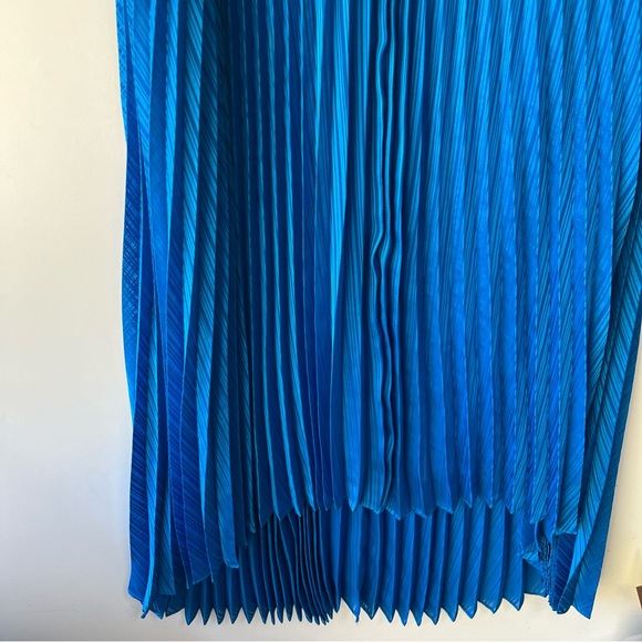 intermix blue dress Avec Les Filles Women's One Shoulder Midi Dress - Royal Rinse